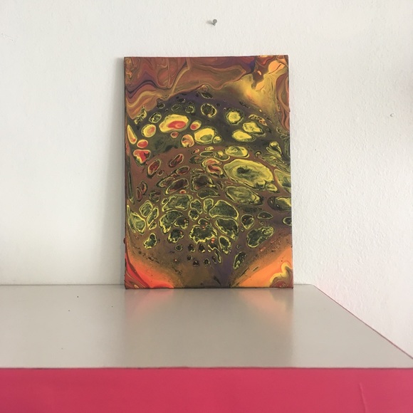 🎃 Fall Halloween Original Abstract Painting - Picture 2 of 7